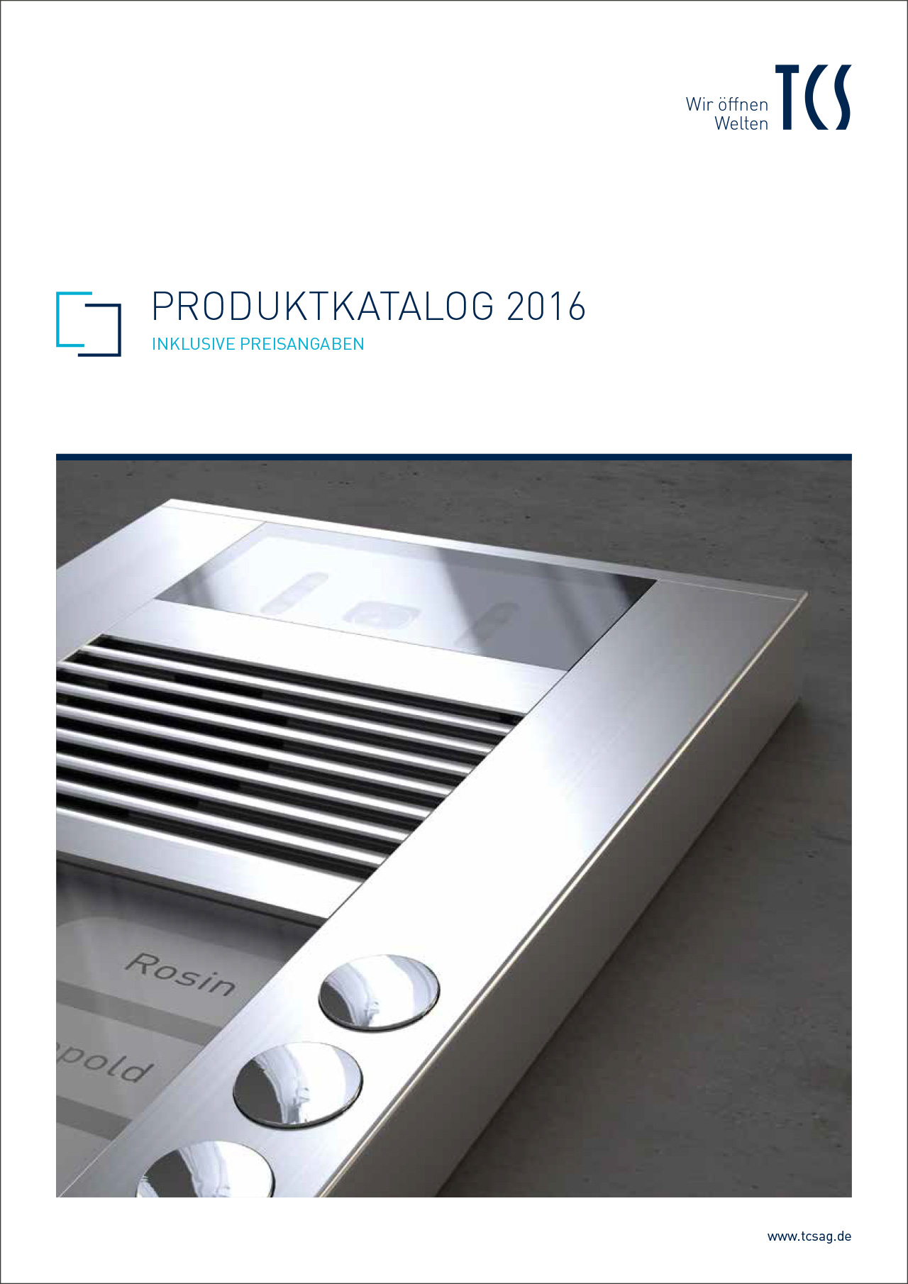 TCS Katalog Titel 2016 Redesign Bourdonné Design